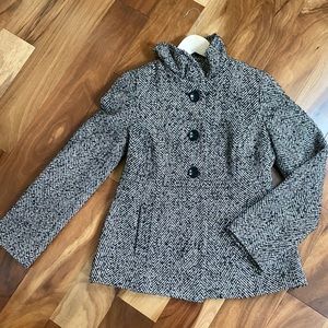 Old Navy Black and White jacket with gold thread